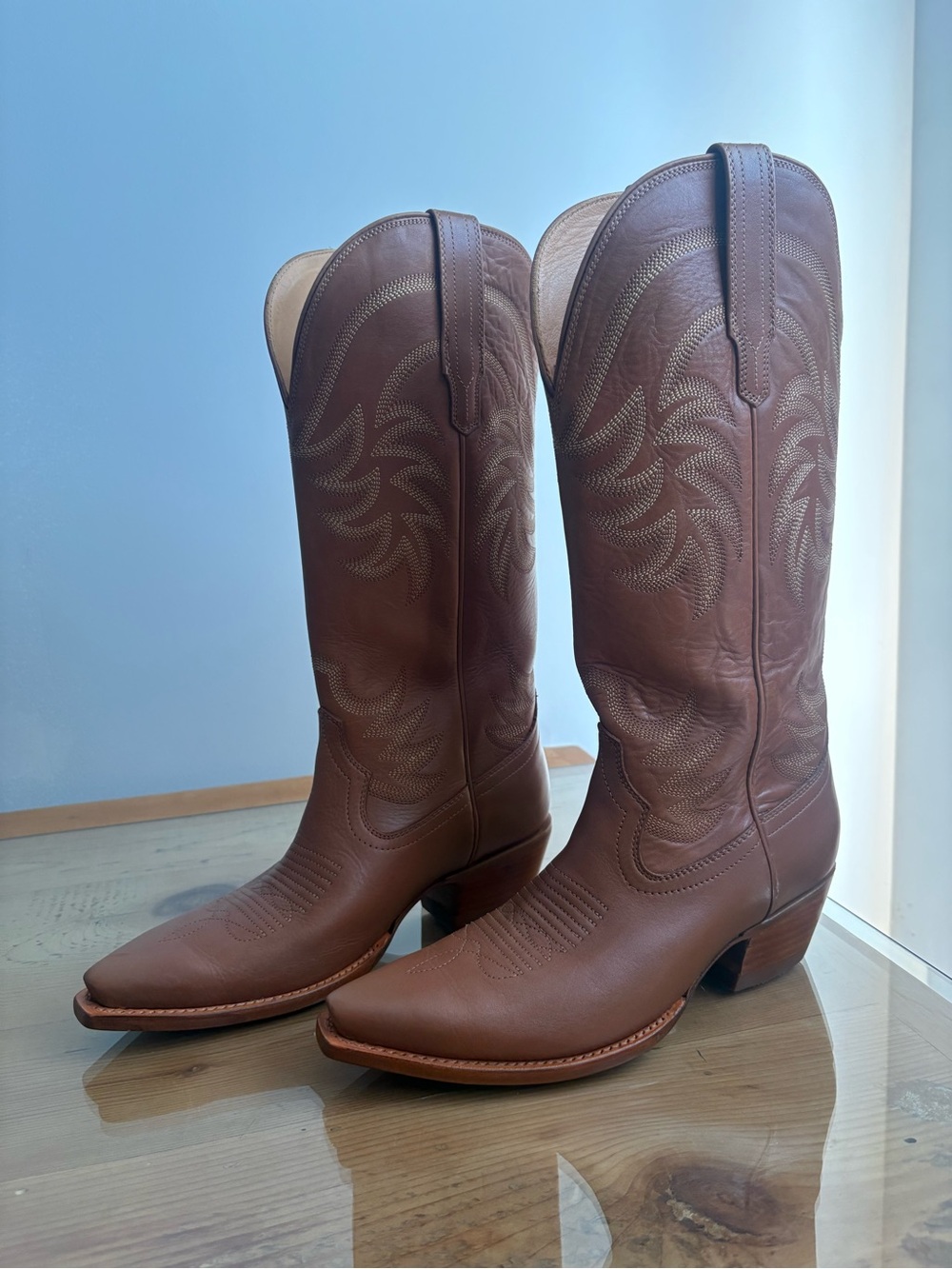 Tecovas The Annie Caramel brown Leather Boots US 10